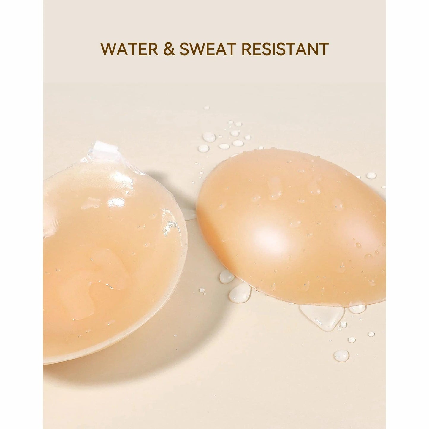 Reusable Silicone Stick-On Bra Cups for Women | Invisible Backless Strapless Push-Up Bra