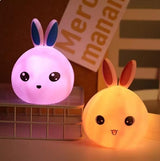 Open Eye Bunny Touch Lamp