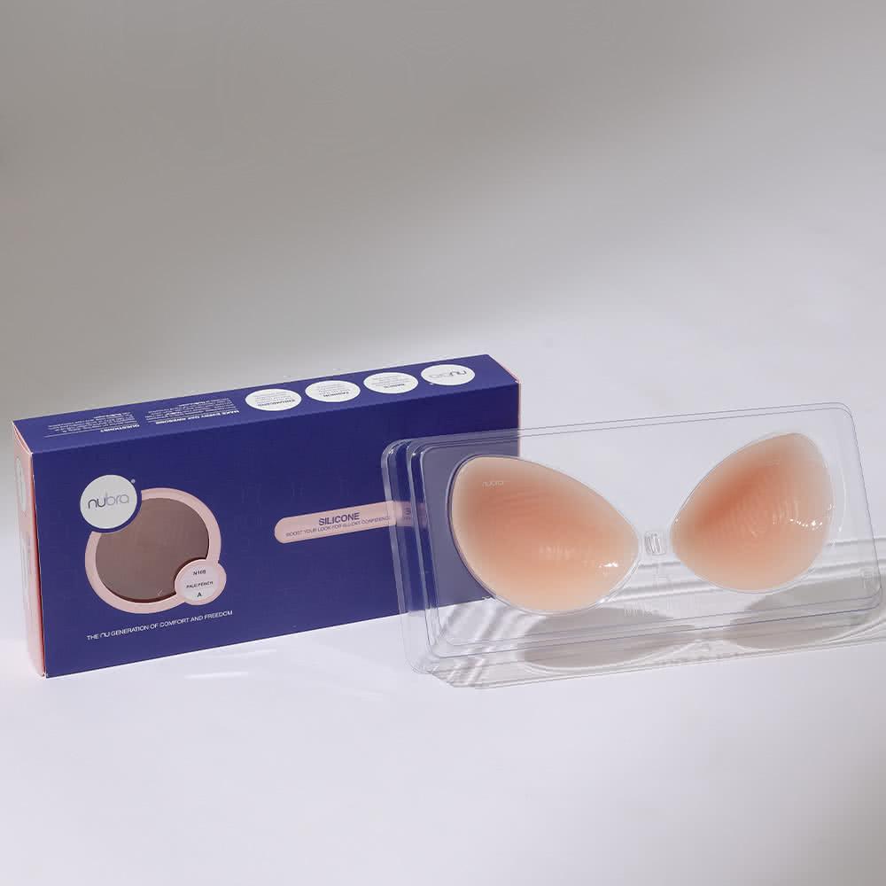 Reusable Silicone Stick-On Bra Cups for Women | Invisible Backless Strapless Push-Up Bra