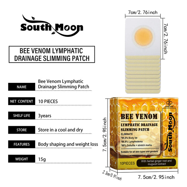 499_South Moon Bee Venom Lymphatic Slimming Patch ( BUY 10 GET 10 FREE )