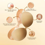 Reusable Silicone Stick-On Bra Cups for Women | Invisible Backless Strapless Push-Up Bra